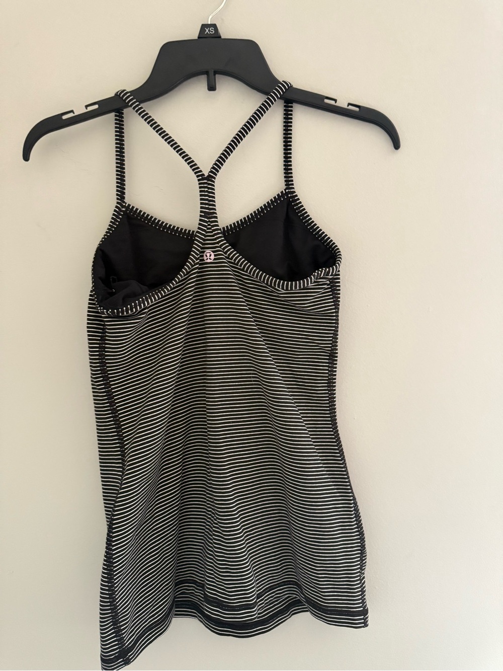 lululemon athletica Black & White Striped Racerback Camisole